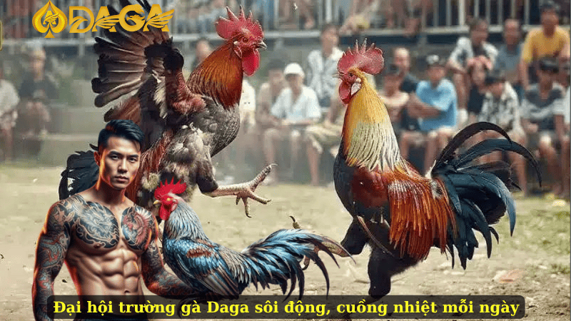 Đại hội trường gà Daga sôi động, cuồng nhiệt mỗi ngày